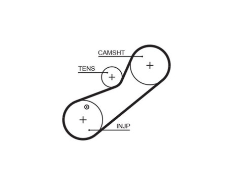 Timing Belt Set PowerGrip® K015465XS Gates, Image 4