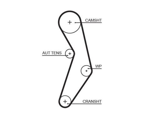 Timing Belt Set PowerGrip® K015503XS Gates, Image 4