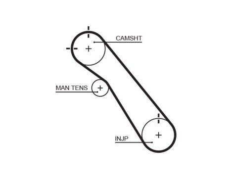 Timing Belt Set PowerGrip® K015548XS Gates, Image 2