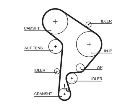 Timing Belt Set PowerGrip® K015559XS Gates, Image 7