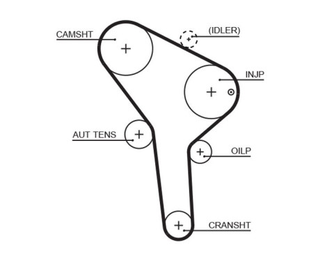 Timing Belt Set PowerGrip® K015564XS Gates, Image 3