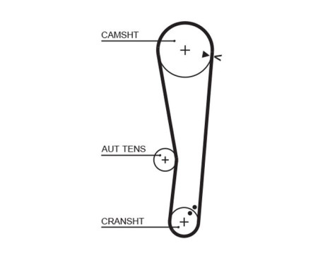 Timing Belt Set PowerGrip® K015568XS Gates, Image 3