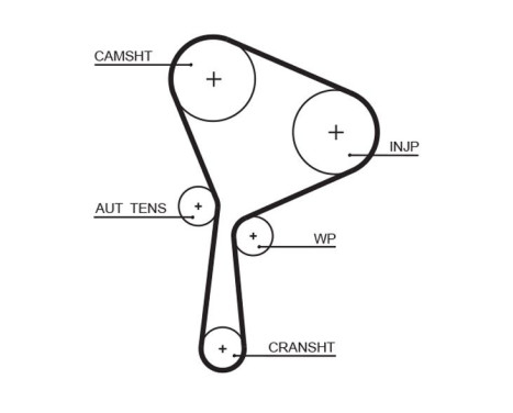 Timing Belt Set PowerGrip® K015654XS Gates, Image 2