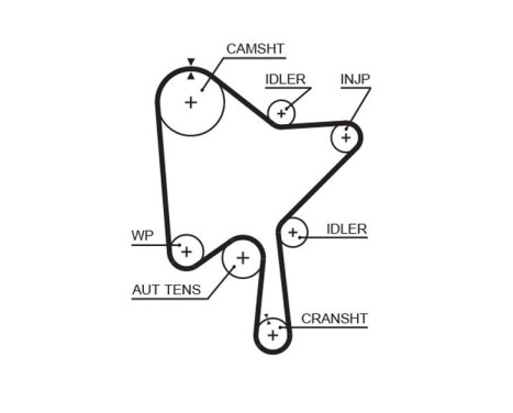 Timing Belt Set PowerGrip® K015686XS Gates, Image 2