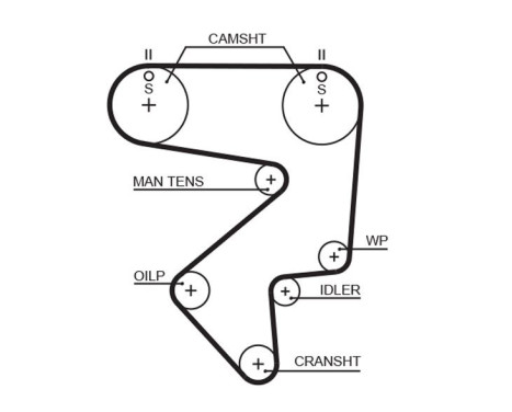 Timing Belt Set PowerGrip® K025194XS Gates, Image 3