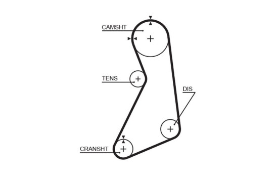 Timing Belt Set PowerGrip® K025399XS Gates, Image 3