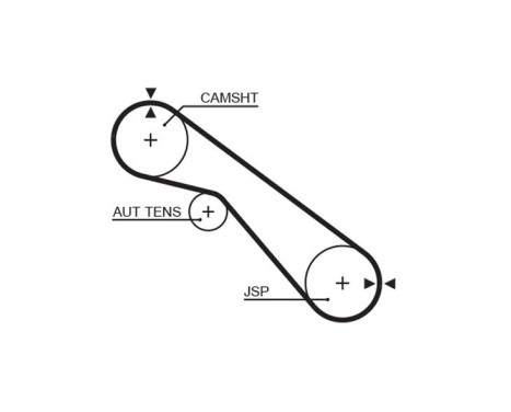Timing Belt Set PowerGrip® K025405XS Gates, Image 2