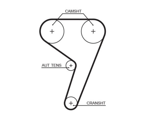 Timing Belt Set PowerGrip® K025433XS Gates, Image 6