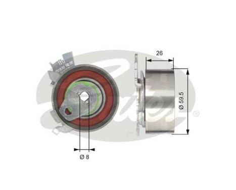 Timing Belt Set PowerGrip® K025461XS Gates, Image 2