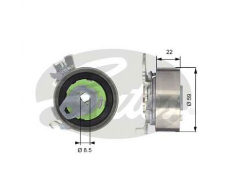 Timing Belt Set PowerGrip® K025499XS Gates, Image 2