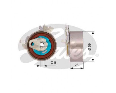 Timing Belt Set PowerGrip® K025542XS Gates, Image 2