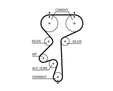 Timing Belt Set PowerGrip® K025542XS Gates, Image 6