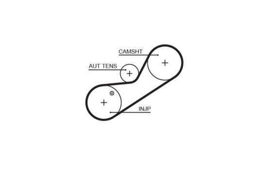 Timing Belt Set PowerGrip® K025547XS Gates, Image 4