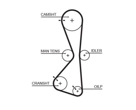 Timing Belt Set PowerGrip® K025609XS Gates, Image 3