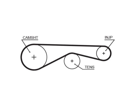 Timing Belt Set PowerGrip® K035624XS Gates, Image 3