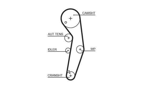 Timing Belt Set PowerGrip® K055569XS Gates, Image 3