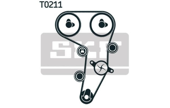 Timing Belt Set VKMA 01259 SKF, Image 2