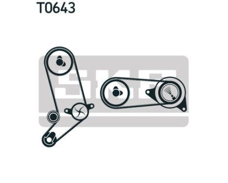 Timing Belt Set VKMA 01266 SKF, Image 2
