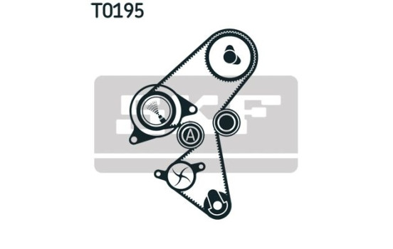 Timing Belt Set VKMA 03141 SKF, Image 2