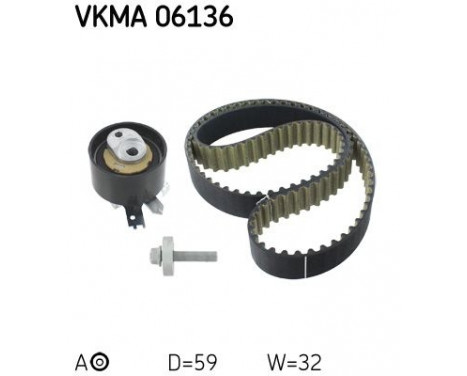 Timing Belt Set VKMA 06136 SKF, Image 2