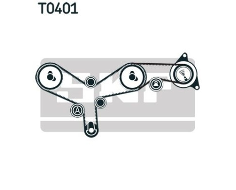 Timing Belt Set VKMA 07261 SKF, Image 2