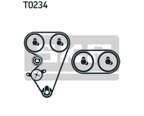 Timing Belt Set VKMA 07306 SKF, Image 2