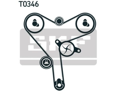 Timing Belt Set VKMA 91704 SKF, Image 2