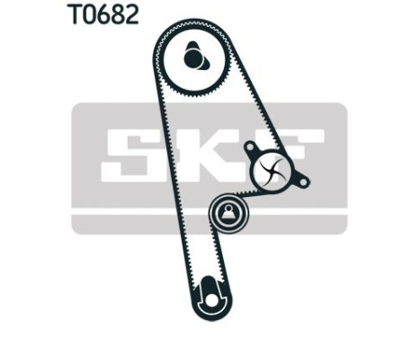 Timing belt set VKMA 93101 SKF, Image 2