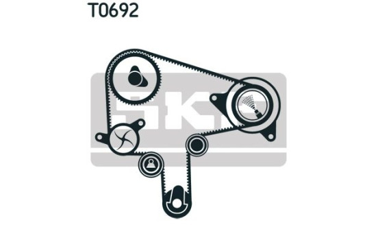 Timing Belt Set VKMA 94912 SKF, Image 2