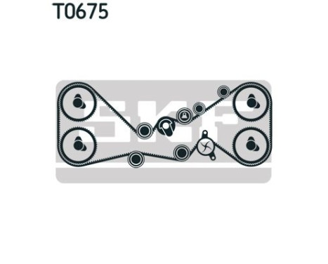 Timing Belt Set VKMA 98115 SKF, Image 2