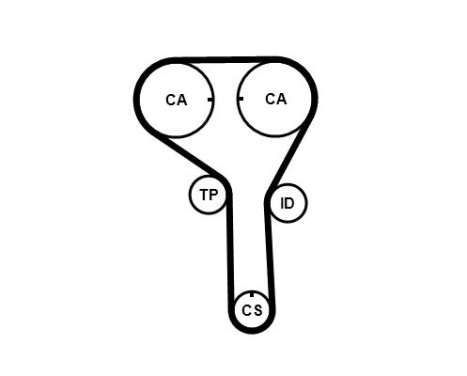 Toothed belt CT1247 Contitech, Image 2