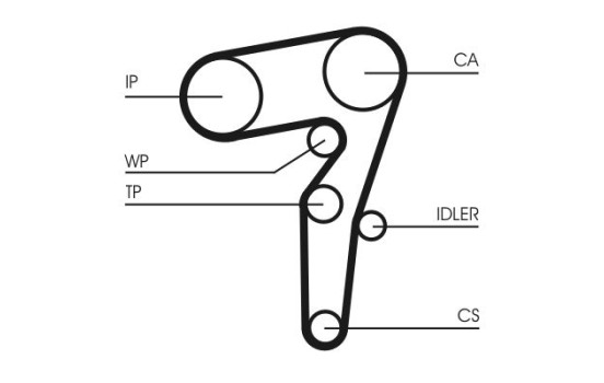 Toothed belt CT1261 Contitech, Image 2