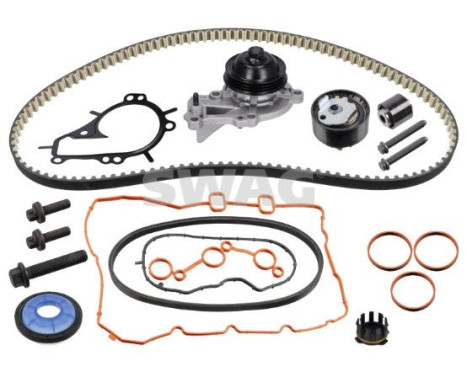 Water pump + timing belt set 33112809 Swag