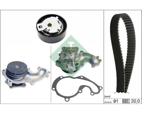 Water Pump & Timing Belt Set 530 0142 30 Ina