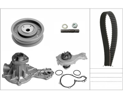 Water pump + timing belt set 530 0162 30 Ina