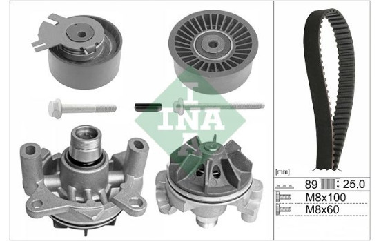 Water pump + timing belt set 530 0198 30 Ina