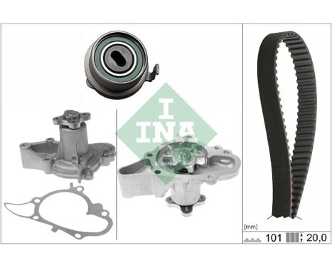 Water pump + timing belt set 530 0355 31 Ina