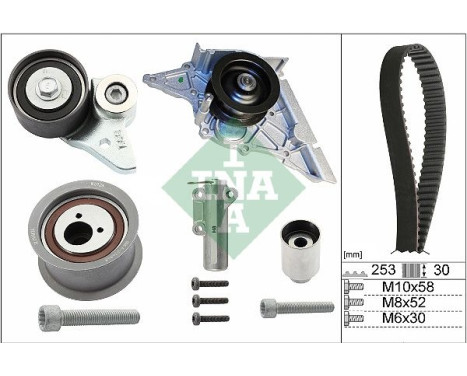 Water Pump & Timing Belt Set 530 0366 30 Ina