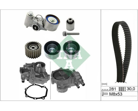 Water pump + timing belt set 530 0563 30 Ina