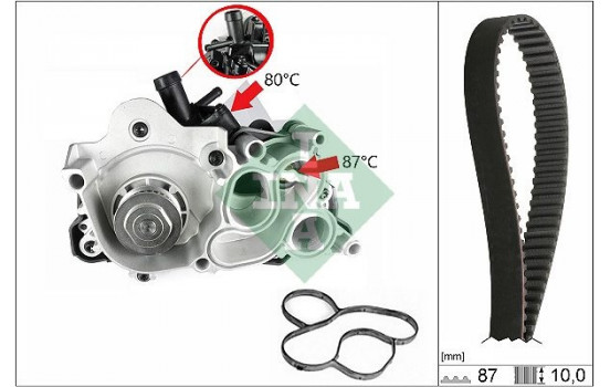 Water pump + timing belt set 530 0761 30 Ina
