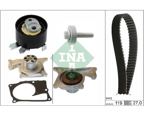 Water pump + timing belt set 530 0843 30 Ina
