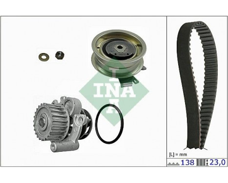 Water Pump & Timing Belt Set 530017130 Ina, Image 2