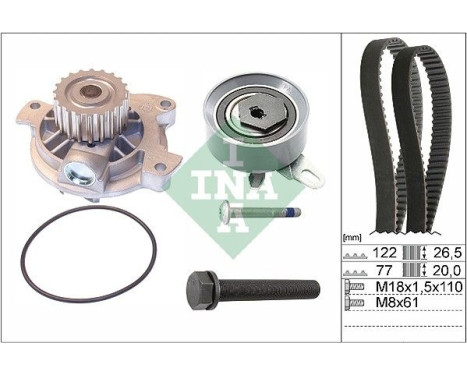 Water Pump & Timing Belt Set 530040630 Ina