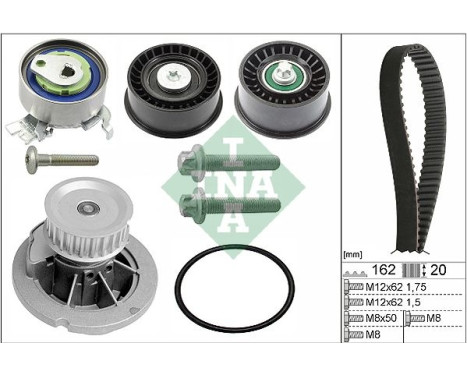Water Pump & Timing Belt Set 530044130 Ina