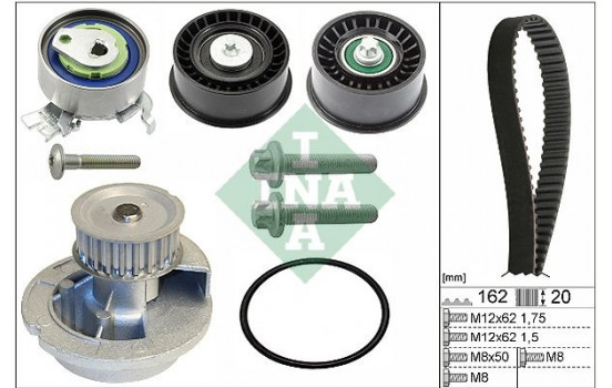 Water Pump & Timing Belt Set 530044131 Ina