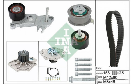 Water pump + timing belt set 530076230 Ina