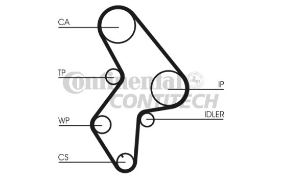 Water Pump & Timing Belt Set CT1061WP2 Contitech, Image 2
