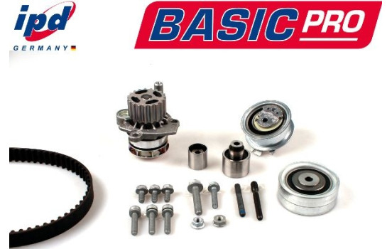 Water pump + timing belt set IPD BASIC-PRO K62074 Hepu