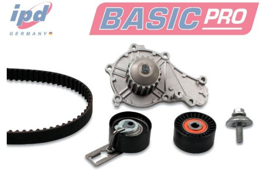 Water pump + timing belt set IPD BASIC-PRO K62075 Hepu