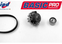 Water pump + timing belt set IPD BASIC-PRO K62078 Hepu